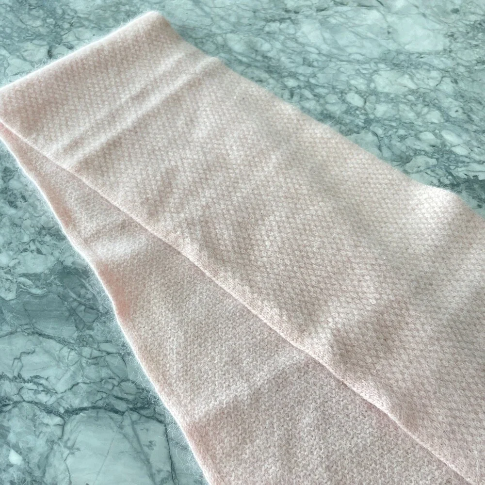 Gap Soft Fringe Lambswool Rabbit Hair Scarf Light Pink